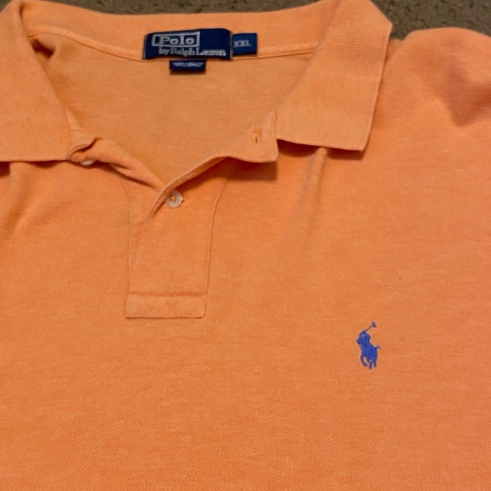 POLO RALPH LAUREN PRL Orange Blue Pony 100% Cotton Polo Shirt
XXL - Picture 2 of 4